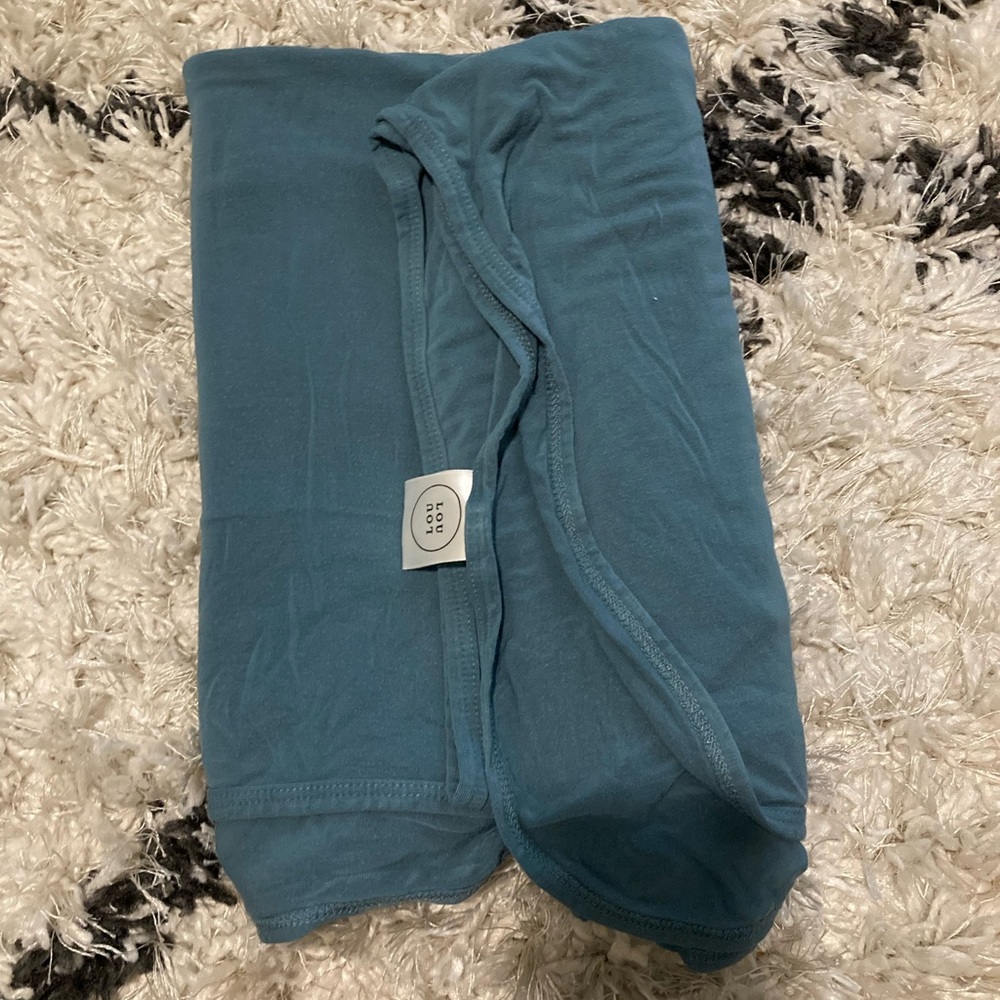 Lou Lou and Co Ocean Blue Swaddle Blanket